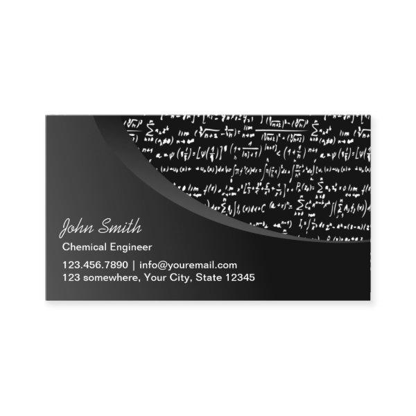 Modern Black Curve Chemical Engineer