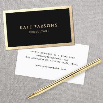 Modern Black Gold Border