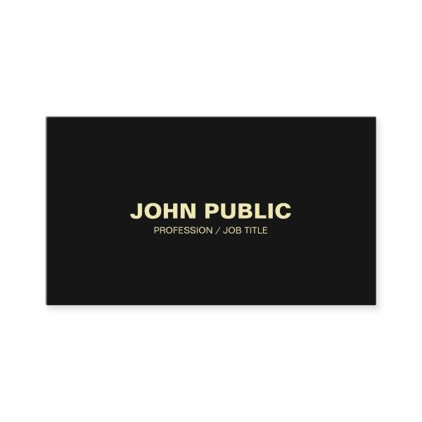 Modern Black Gold Elegant Simple Chic Corporate