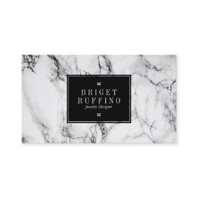Modern Black & Gray Marble Jewelry Designer