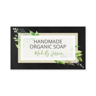 Modern Black Handmade Soap Soy Melt Candle