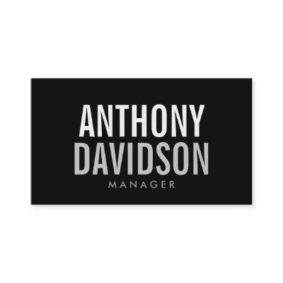 Modern Black Huge Bold Text