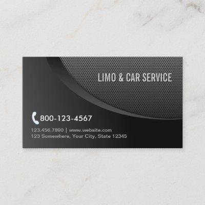 Modern Black Metal Limo & Car Service