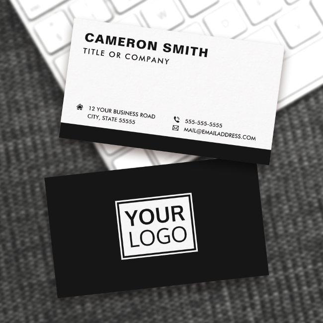 Modern black or any color border logo social media