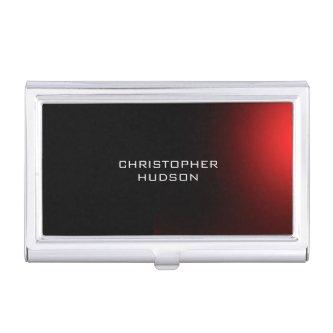 Modern Black Red Plain  Case