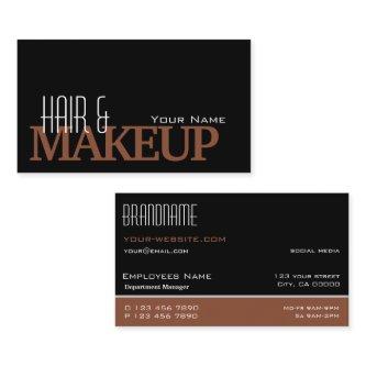 Modern Black Reddish Brown Simple and Professional