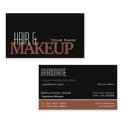 Modern Black Reddish Brown Simple and Professional