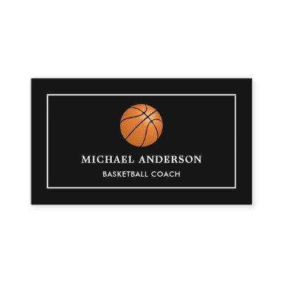 Modern Black Sports Professional Basketball Coach