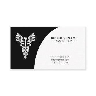 Modern Black & White Caduceus Pharmaceutical