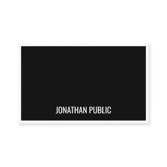 Modern Black White Minimalist Template Simple