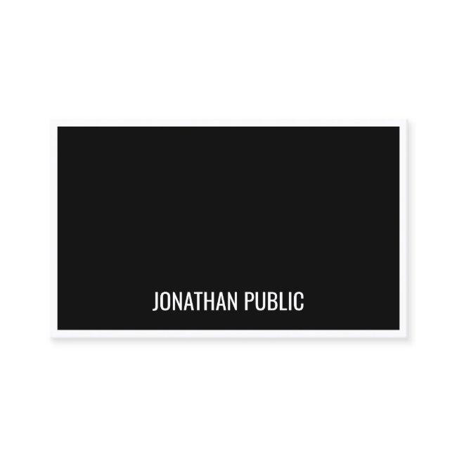 Modern Black White Minimalist Template Simple