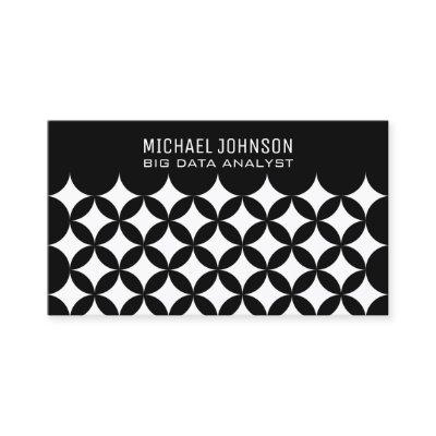 Modern Black White Professional Big Data Analyst