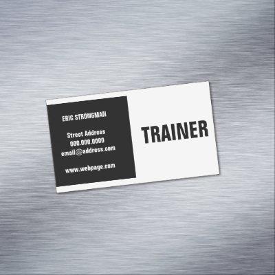Modern black white split  magnet