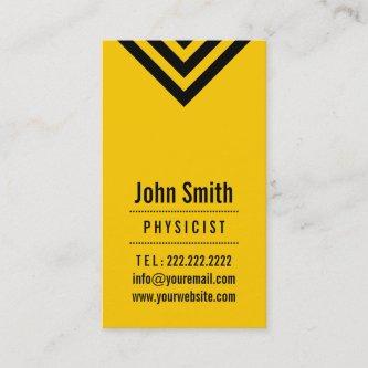 Modern Black & Yellow Physicist
