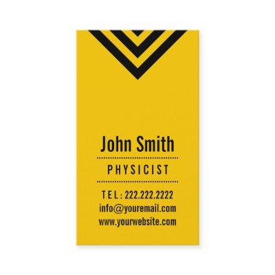 Modern Black & Yellow Physicist