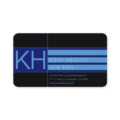 Modern Blue Colors and Black Background