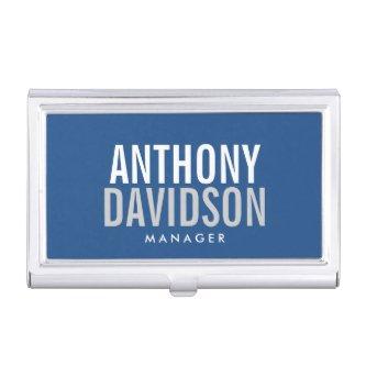 Modern Blue Huge Bold Text   Case