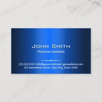 Modern Blue Metal Physician Assistant