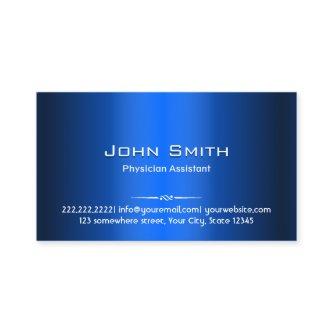 Modern Blue Metal Physician Assistant