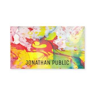 Modern Blue Yellow Pink Red Abstract Template