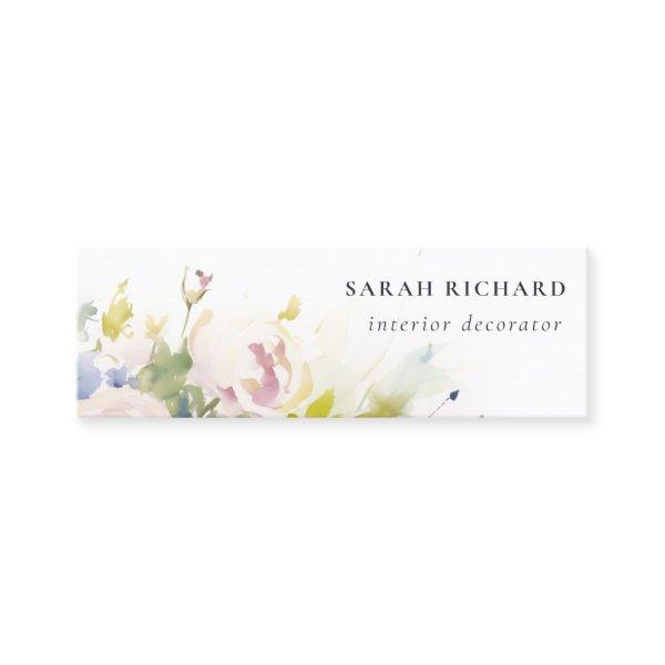 Modern Blush Lilac Watercolor Rose Floral Bunch Mini