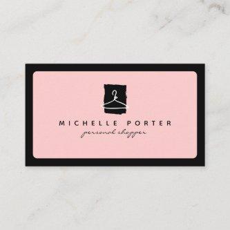 Modern blush pink fashion stylist boutique shopper
