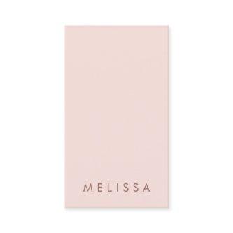 Modern blush pink minimalist professional vertical
