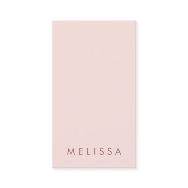 Modern blush pink minimalist professional vertical