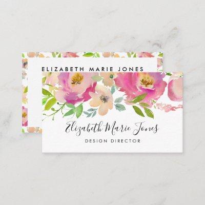Modern Blush Pink Watercolor Professional Floral