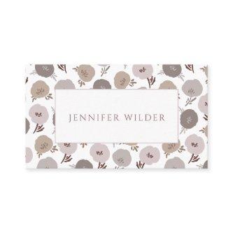 Modern Boho Neutral Soft Colors Floral Botanical