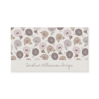 Modern Boho Taupe Blush Gray Botanical Flowers