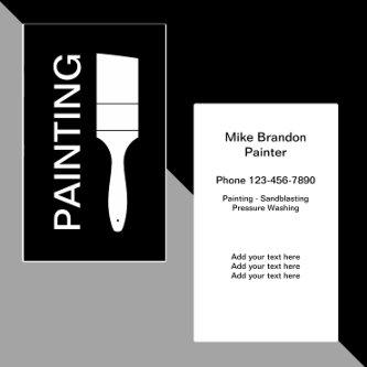 Modern Bold Black And White Painter