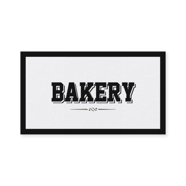 Modern Bold Border Bakery