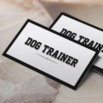 Modern Bold Border Dog Training