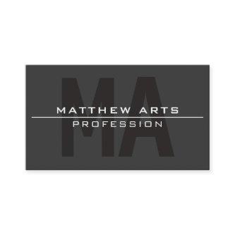Modern Bold Dark Grey White Text