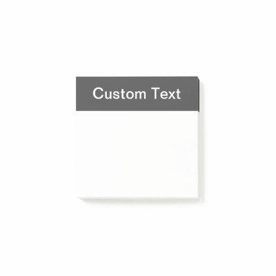Modern Bold Editable Name, Business or Brand Etc. Post-it Notes