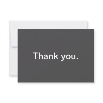 Modern Bold Editable Name, Business or Brand Etc. Thank You Card