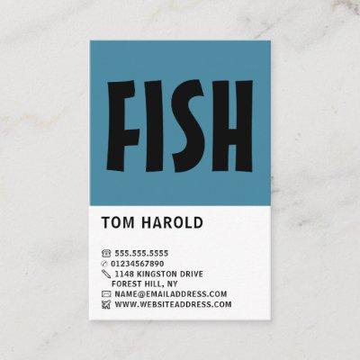 Modern Bold, Fishmonger/Wife, Fish Market