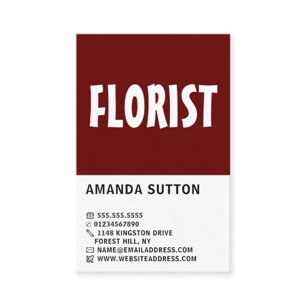 Modern Bold, Floristry