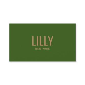 Modern Bold Font Green
