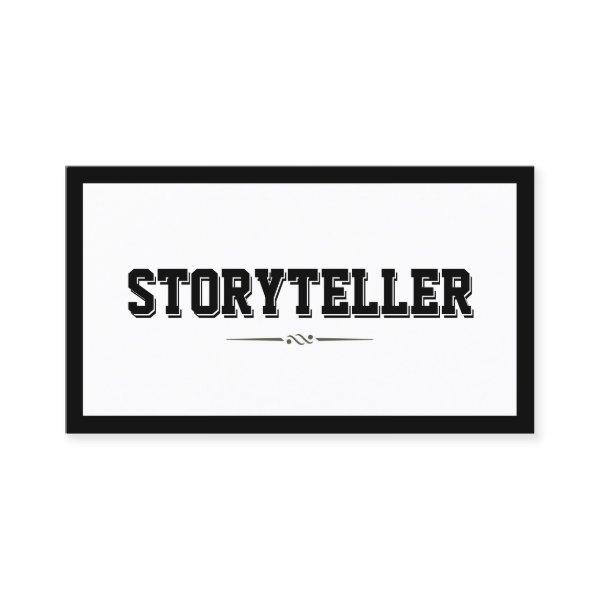 Modern Bold Frame Typography Storyteller
