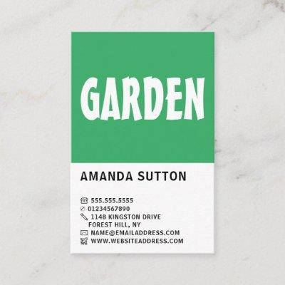 Modern Bold, Gardener, Horticulturist