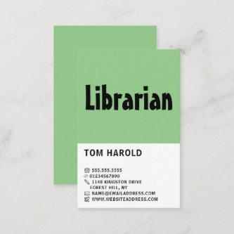 Modern Bold, Librarian