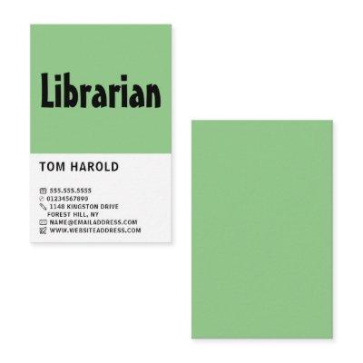 Modern Bold, Librarian