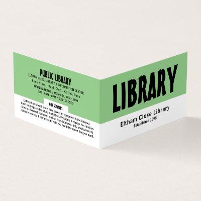 Modern Bold, Library, Librarian Detailed