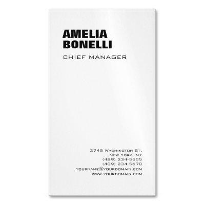 Modern Bold Minimalist Professional   Magnet