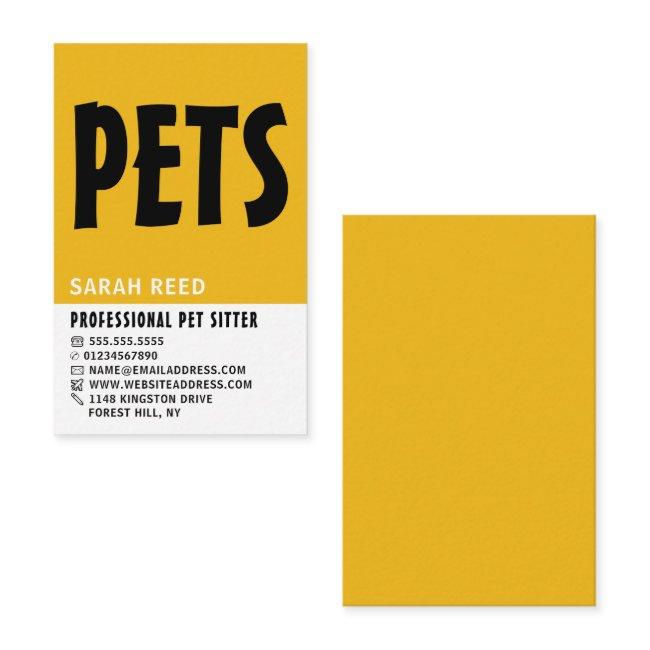 Modern Bold, Pet Sitter