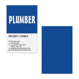 Modern Bold, Plumber, Plumbing