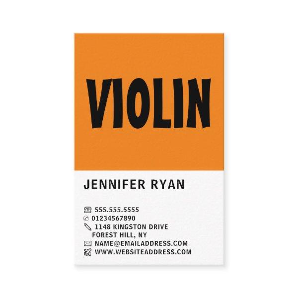 Modern Bold, Professional Violinist