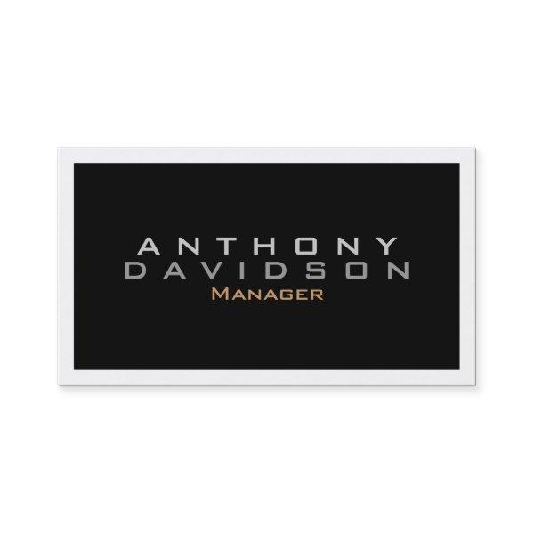 Modern Bold Text Simple Plain Black